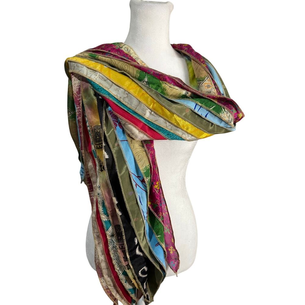 Art Studio Company Stitched Sari Scarf India